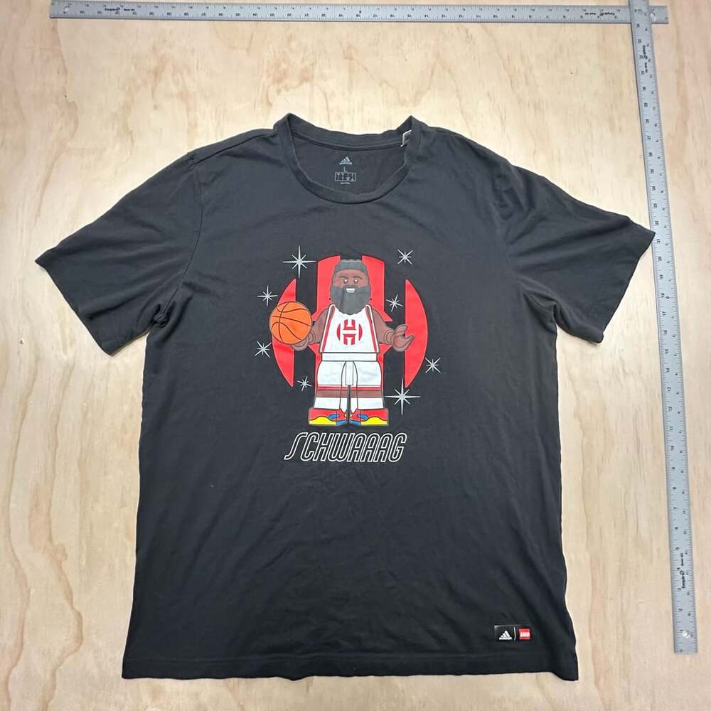 Adidas X Lego James Harden Schwaaag T-Shirt Black Men's Size L